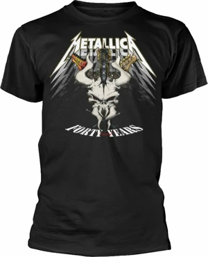 Metallica Camiseta de manga corta 40th Anniversary Forty Years Unisex Black M