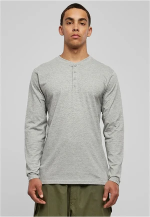 Basic T-shirt Henley L/S grey