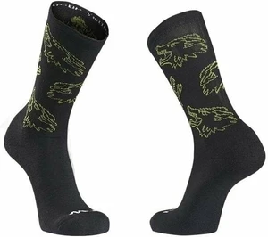 Northwave Core Sock Black/Forest Green XS Cyklo ponožky