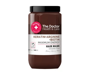 Energizující maska pro slabé a mastné vlasy The Doctor Keratin + Arginine + Biotin Mask - 946 ml + dárek zdarma