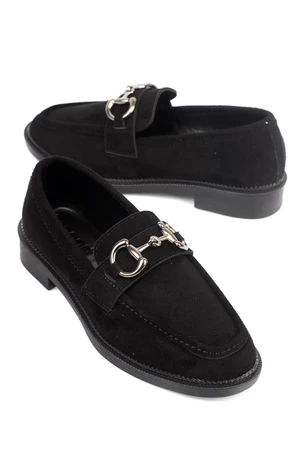 Capone Outfitters Women's Loafers with Metal Buckles