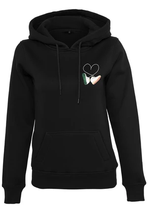 Ladies Kicks Love EMB Hoody Black