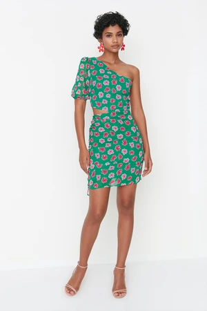 Trendyol Green One-Shoulder Dress