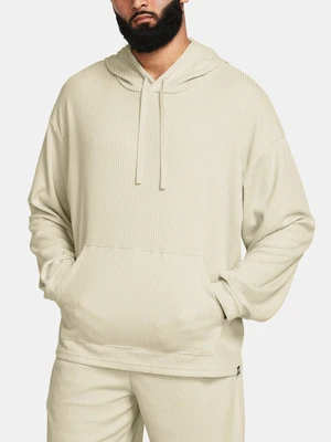 Under Armour Mikina UA Rival Waffle Hoodie-BRN - Pánské