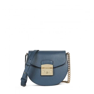 Furla Kabelka - METROPOLIS MINI CROSSBODY ROUND - ARES modrá