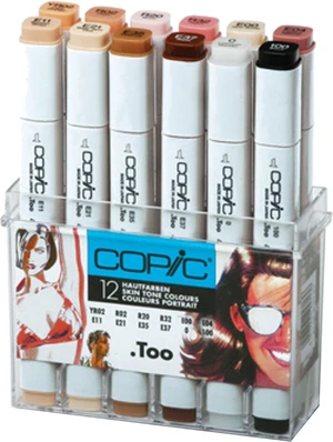 Copic Classic Cartouche d'encre Skin Tones Colours 12 pièces