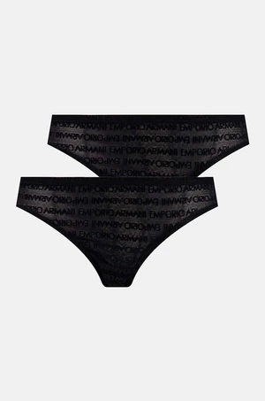 Nohavičky Emporio Armani Underwear čierna farba, 163334 3F204