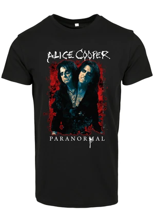 Alice Cooper Paranormal Splatter Adult Black Tee Black