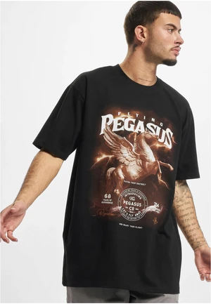 Black T-shirt Pegasus Oversize