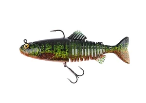 Fox rage gumová nástraha replicant jointed uv fire pike  - 15 cm 60 g