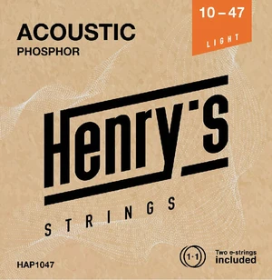 Henry's Phosphor 10-47 Cordes de guitares acoustiques