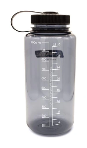 Nalgene Wide Mouth 1 l Gray/Black Sustain