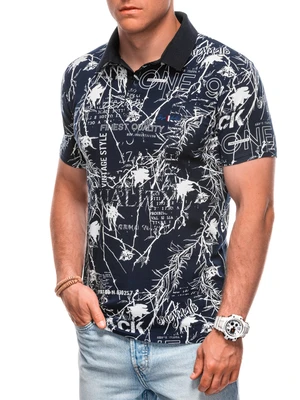 Edoti Printed Men's Polo Shirt