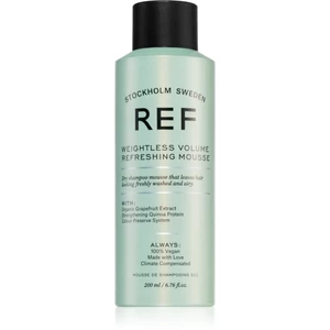 REF Weightless Volume Refreshing Mousse penový suchý šampón pre objem 200 ml