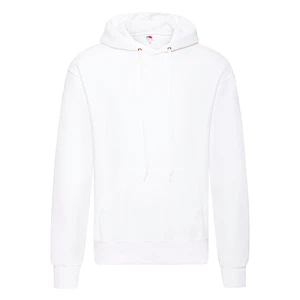 White men's sweatshirt Hooded Sweat Fruit of the Loom