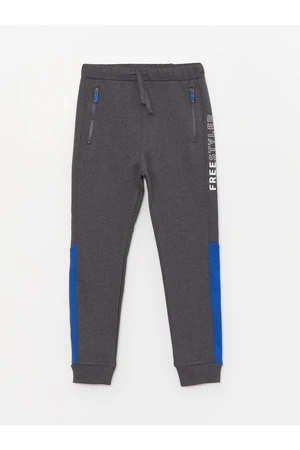 LC Waikiki Color-blocked Boys Jogger Sweatpants with Elastic Waist.