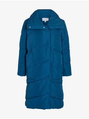 Blue women's winter quilted coat VILA Vipauli - Women