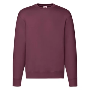 Burgundy Men's Sweatshirt Set-in Sweat Fruit of the Loom