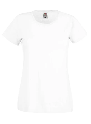 White Women's T-shirt Lady fit Original Fruit of the Loom