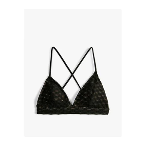 Koton Bralette Bikini Top Triangle Lace Cross Strap