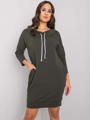 Dark khaki dress made of Paulie cotton