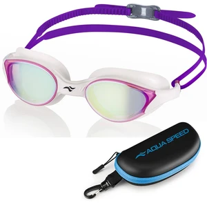 AQUA SPEED Unisex's Swimming Goggles Vortex Mirror&Case  Pattern 59