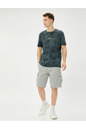 Koton Cargo Shorts with Pocket Detailed Tie Waist.