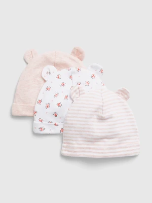 GAP Baby beanie with ears, 3pcs - Girls