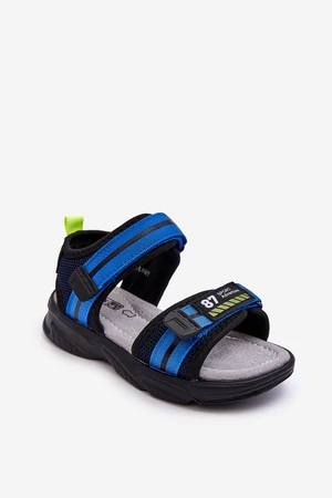 Kids sandals with Velcro Modre Brando