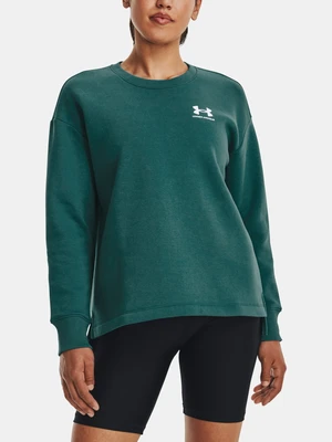 Under Armour Sweatshirt Rival Fleece Oversize Crew-GRN - Women