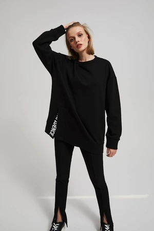 Oversize sweatshirt with slogan