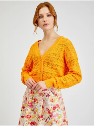 Orsay Orange Women Patterned Cardigan - Women