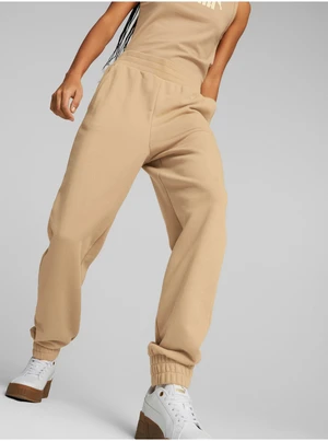 Beige Women's Sweatpants Puma - Women