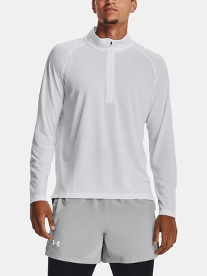 Under Armour T-Shirt UA STREAKER HALF ZIP-WHT - Men