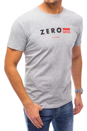 Light grey men's T-shirt Dstreet