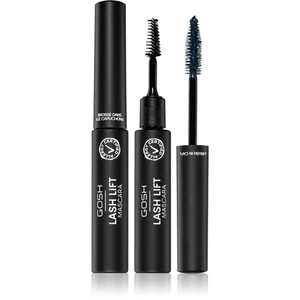 Gosh Lash Lift řasenka pro natočení a oddělení řas s kartáčkem 2 v 1 odstín 001 Extreme Black 6 ml