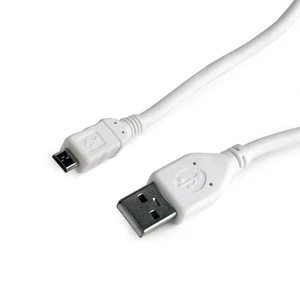 Kabel CABLEXPERT CCP-mUSB2-AMBM-W-0.5M USB A Male/Micro B Male 2.0, 0,5m, White, High Quality