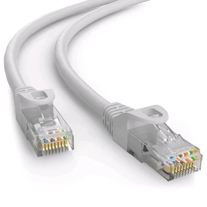 Kabel C-TECH CB-PP6-2 patchcord Cat6, UTP, šedý, 2m