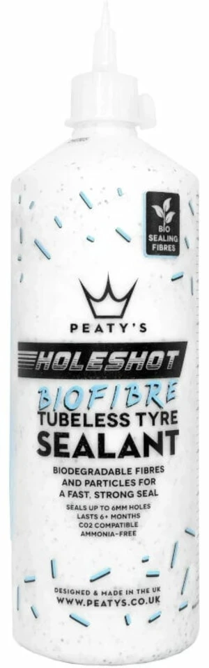 Peaty's Holeshot Biofibre Tubeless Sealant 1 L Réparation de crevaison de vélo