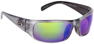 Strike King S11 Optics Okeechobee Clear Gray Metallic/Green Mirror Gafas de pesca