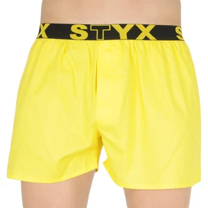 Spodenki męskie Styx sportowa guma żółta (B1068)