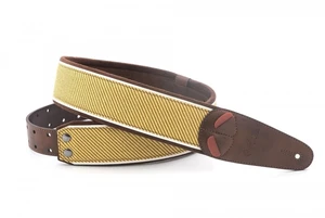 RightOnStraps Mojo Gitarový pás Tweed Brown