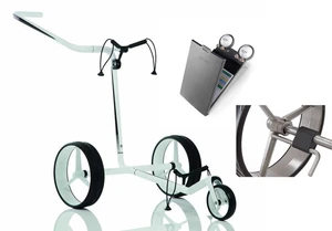 Jucad Carbon 3-Wheel Deluxe SET White/Black Pushtrolley