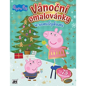 Jiri Models Vianočné omaľovánky so samolepkami Peppa Pig