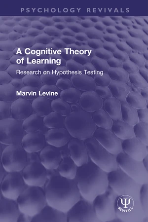 A Cognitive Theory of Learning