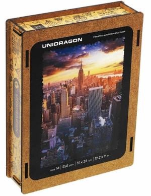 Unidragon dřevěné puzzle - Ranní New York velikost M