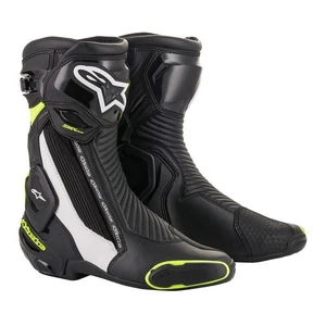 Dámské moto boty Alpinestars SMX Plus 2 černá/bílá/žlutá fluo  černá/bílá/žlutá fluo  46