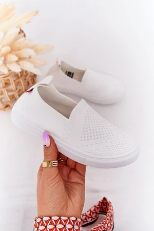 Kids Slip-on Big Star Sneakers - White