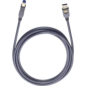 Oehlbach #####USB-Kabel #####USB 3.2 Gen1 (USB 3.0 / USB 3.1 Gen1) #####USB-A Stecker, #####USB-B Stecker 7.50 m čierna