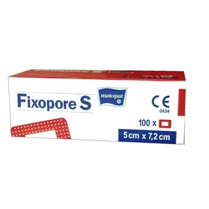 MATOPAT Fixopore S sterilní náplast 5x7,2 cm 100 kusů